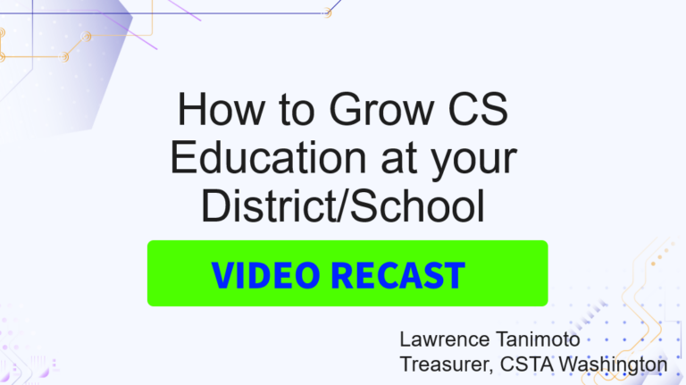 Grow CSEd Video Recast